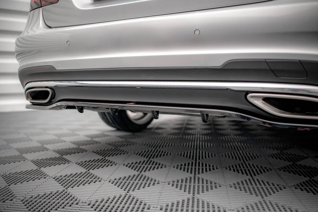 Splitter trasero Mercedes-Benz Clase E AMG-Line Berlina W212 Facelift (con barras verticales)