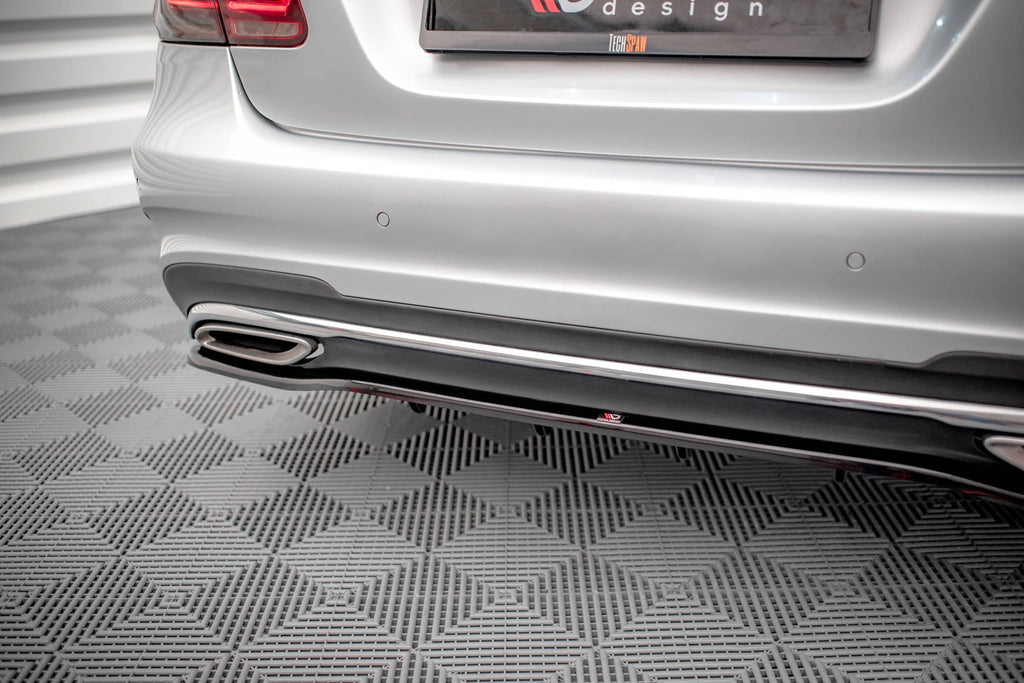 Splitter trasero Mercedes-Benz Clase E AMG-Line Berlina W212 Facelift (con barras verticales)
