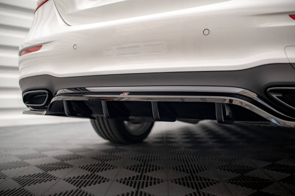Splitter trasero Mercedes-Benz Clase E AMG-Line Berlina W213 Facelift (con barras verticales)