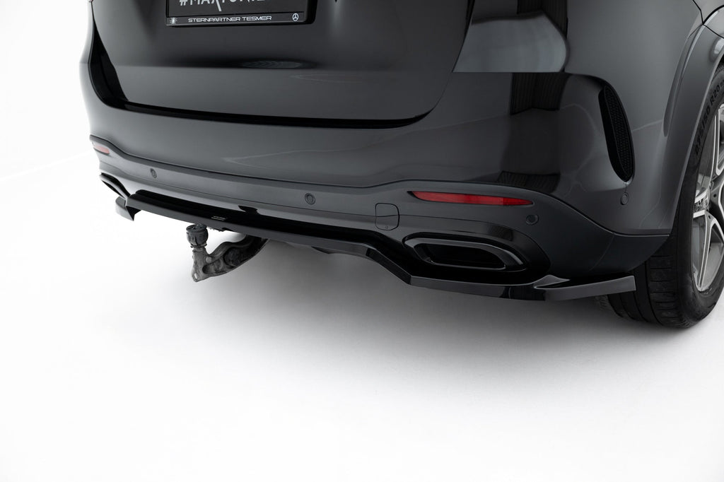 Mercedes-Benz GLE SUV AMG-Line W167 Facelift Rear Splitter (with vertical bars)