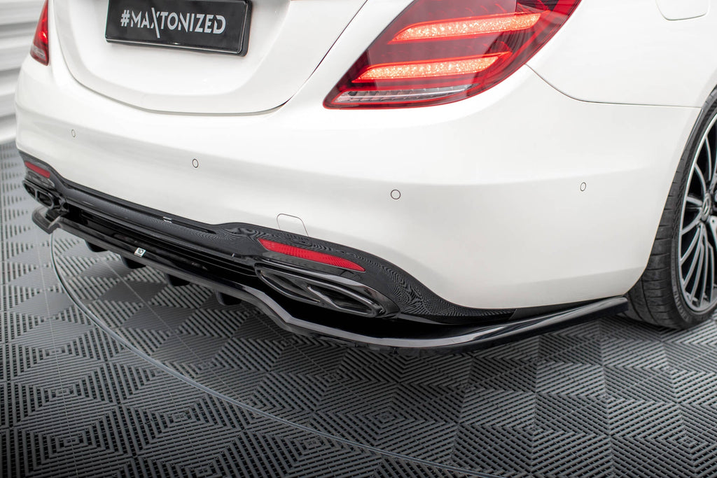 Rear Diffuser Mercedes-Benz S-Class AMG-Line W222 Facelift (with vertical bars)