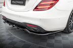 Rear Diffuser Mercedes-Benz S-Class AMG-Line W222 Facelift (with vertical bars)
