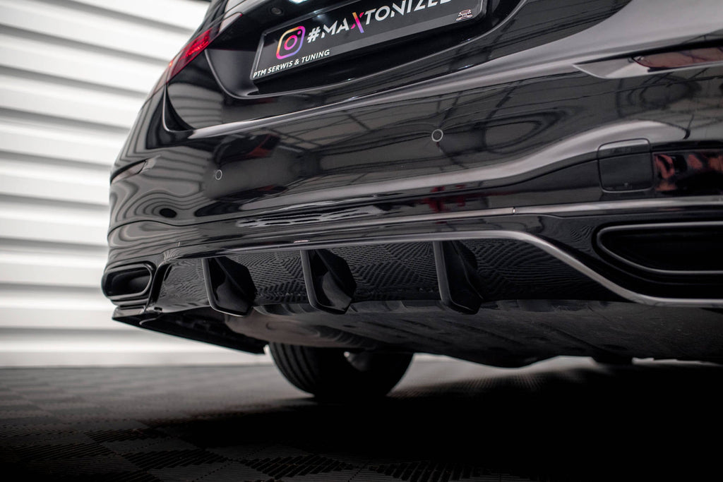 Splitter trasero Mercedes-Benz Clase S AMG-Line W223 (con barras verticales)