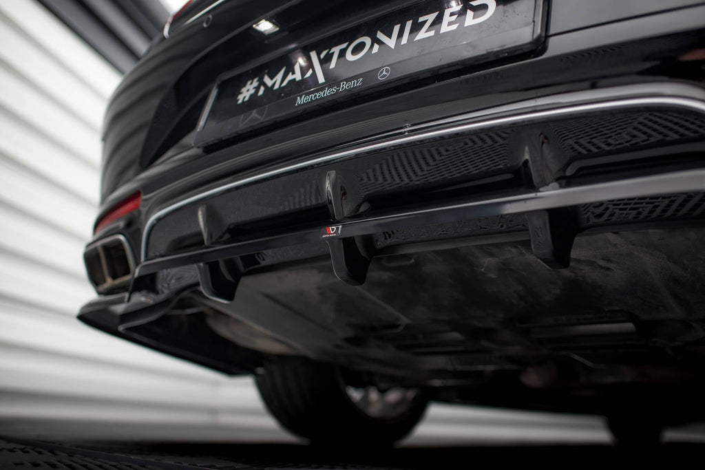 Splitter trasero Mercedes-Benz S Coupé AMG-Line C217 Facelift (con barras verticales)