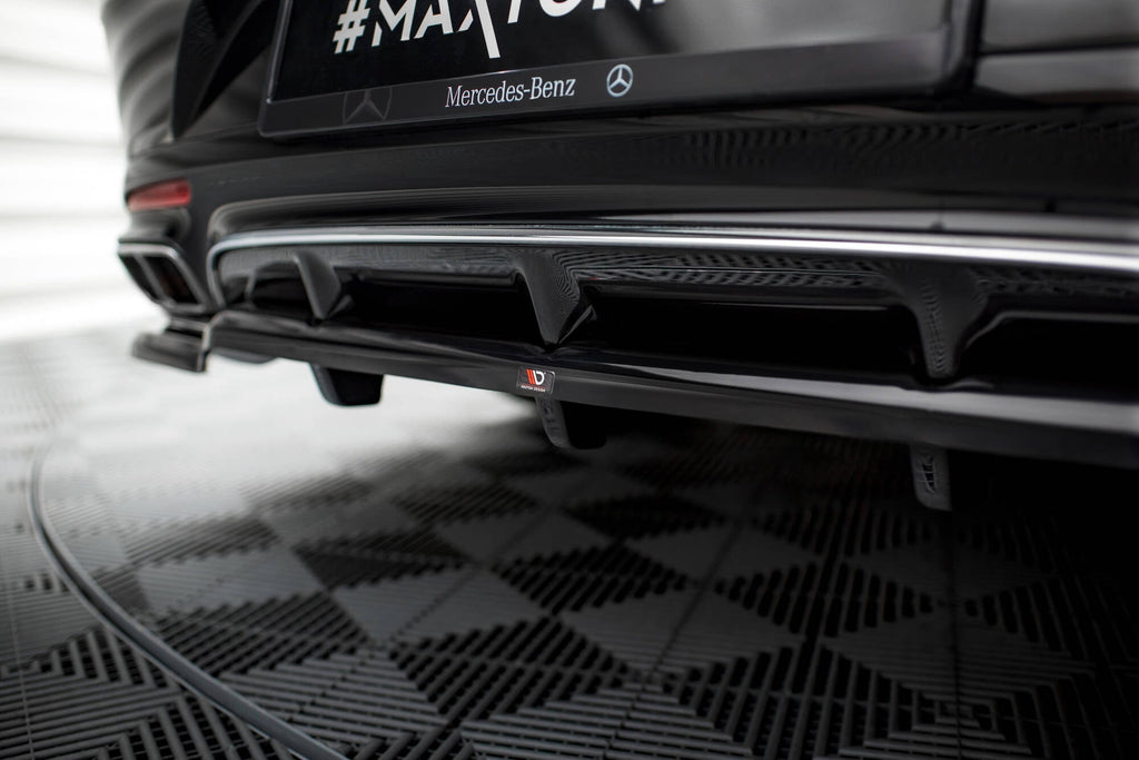 Splitter trasero Mercedes-Benz S Coupé AMG-Line C217 Facelift (con barras verticales)