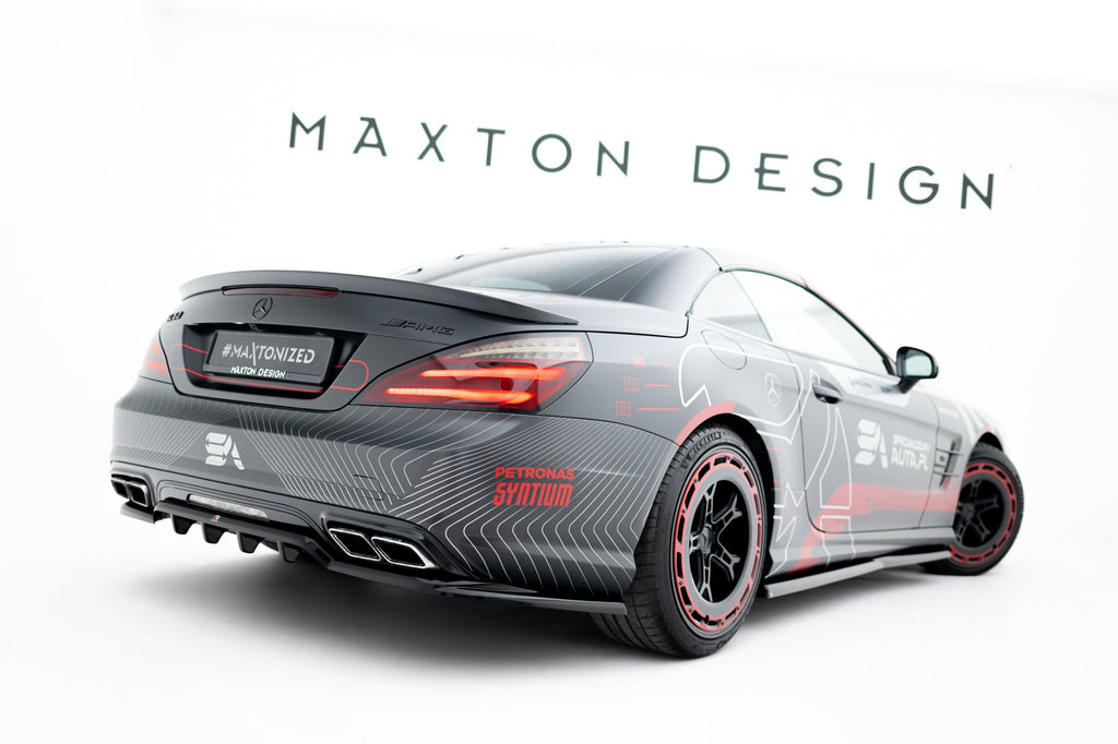 Splitter trasero Mercedes-Benz SL 63 AMG R231 (con barras verticales)