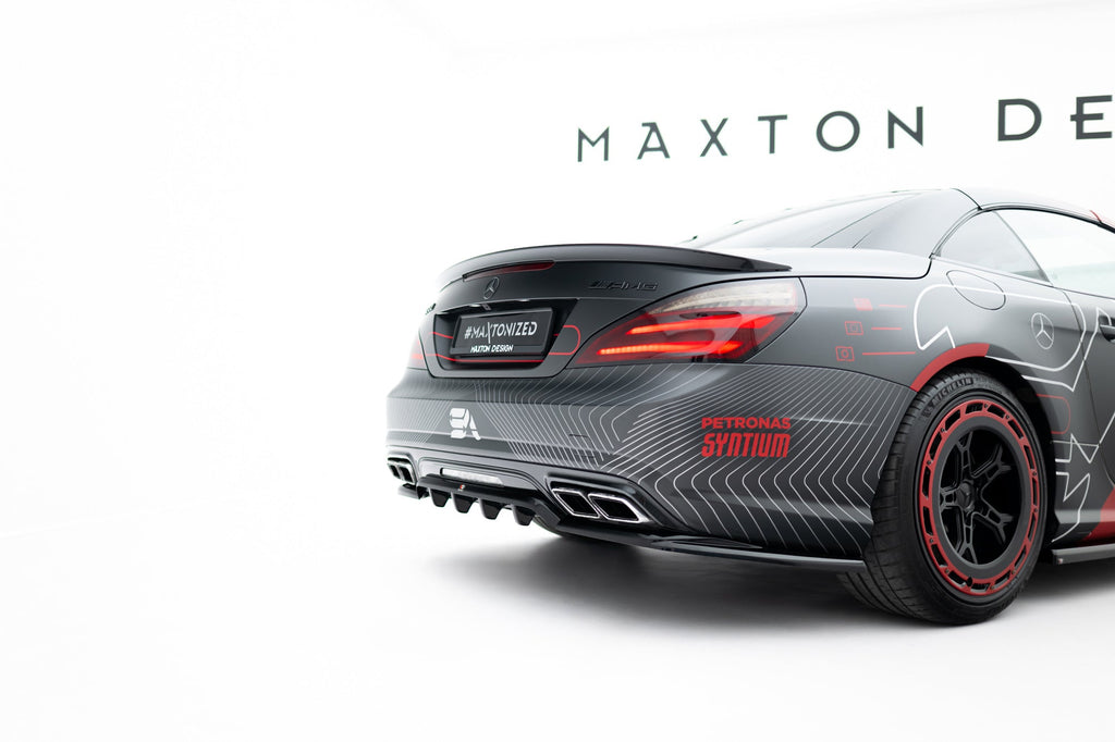 Splitter trasero Mercedes-Benz SL 63 AMG R231 (con barras verticales)