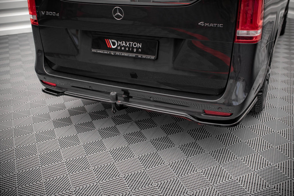Splitter trasero Mercedes-Benz V-Class AMG-Line W447 Facelift (con barras verticales)