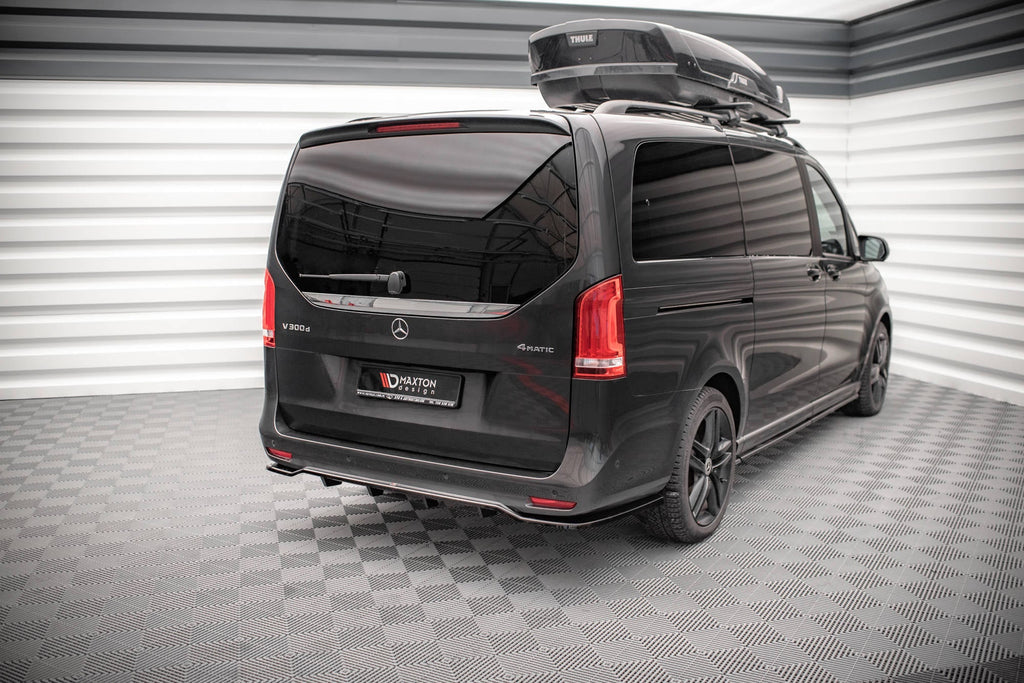 Splitter trasero Mercedes-Benz V-Class AMG-Line W447 Facelift (con barras verticales)