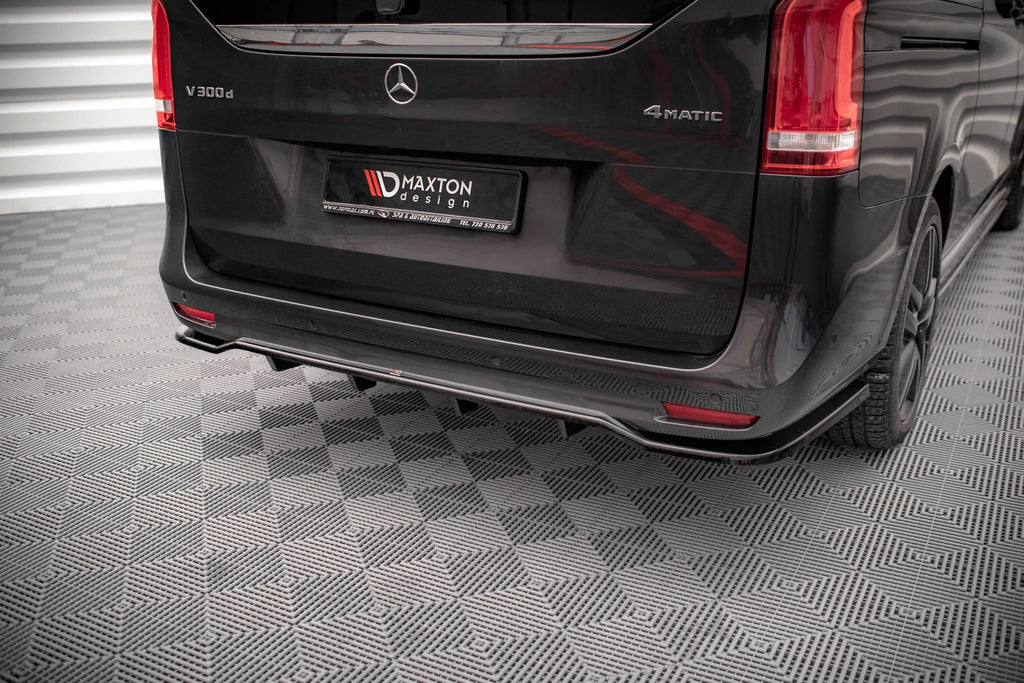 Splitter trasero Mercedes-Benz V-Class AMG-Line W447 Facelift (con barras verticales)