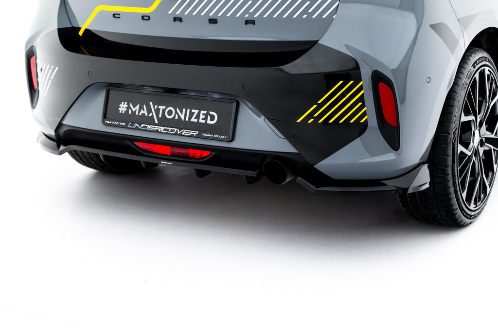 Opel Corsa F Facelift (Mk6 Facelift) Rear Diffuser with Vertical Fins