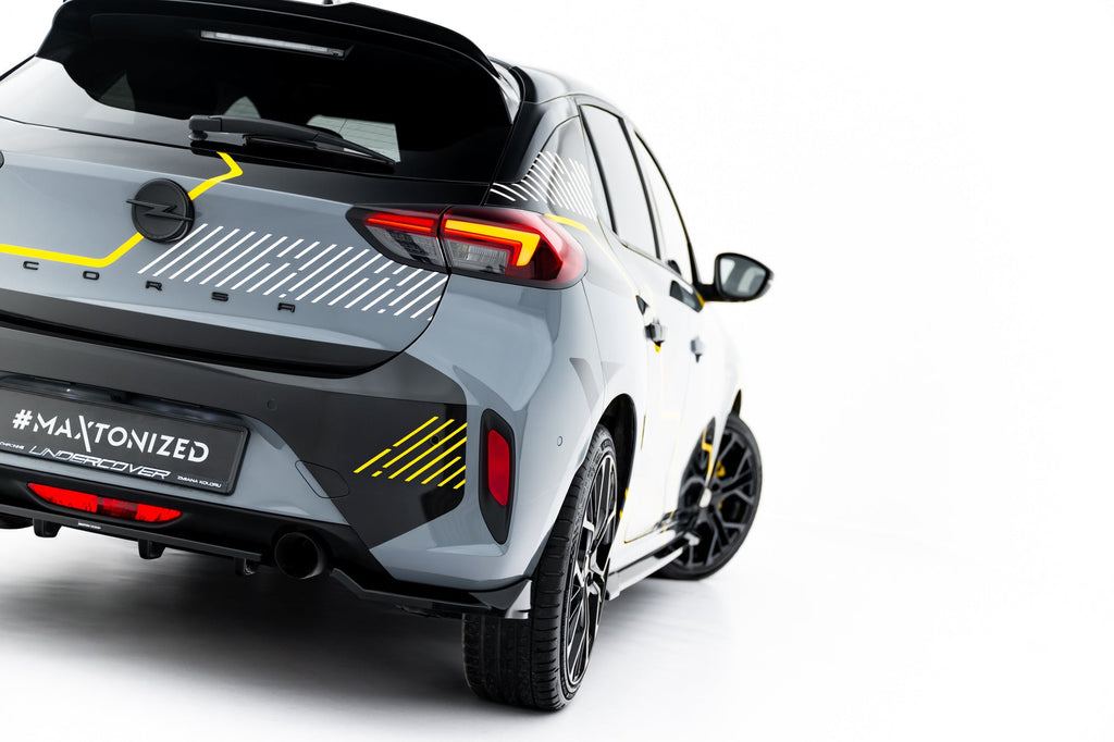 Opel Corsa F Facelift (Mk6 Facelift) Rear Diffuser with Vertical Fins