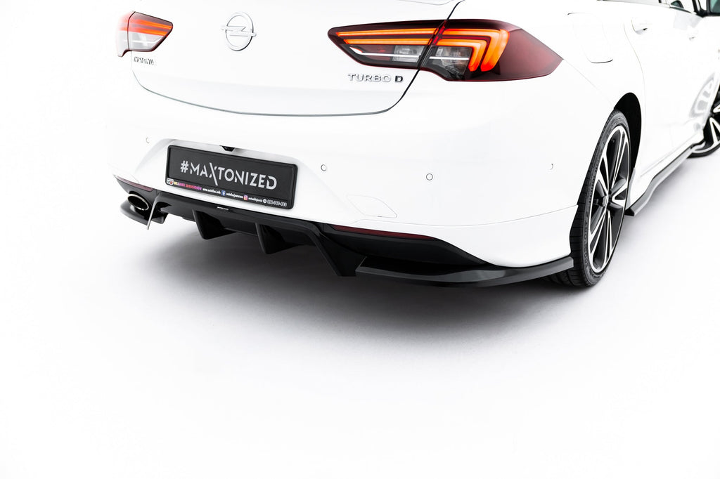 Splitter trasero Opel Insignia OPC-Line Mk2 (con barras verticales)