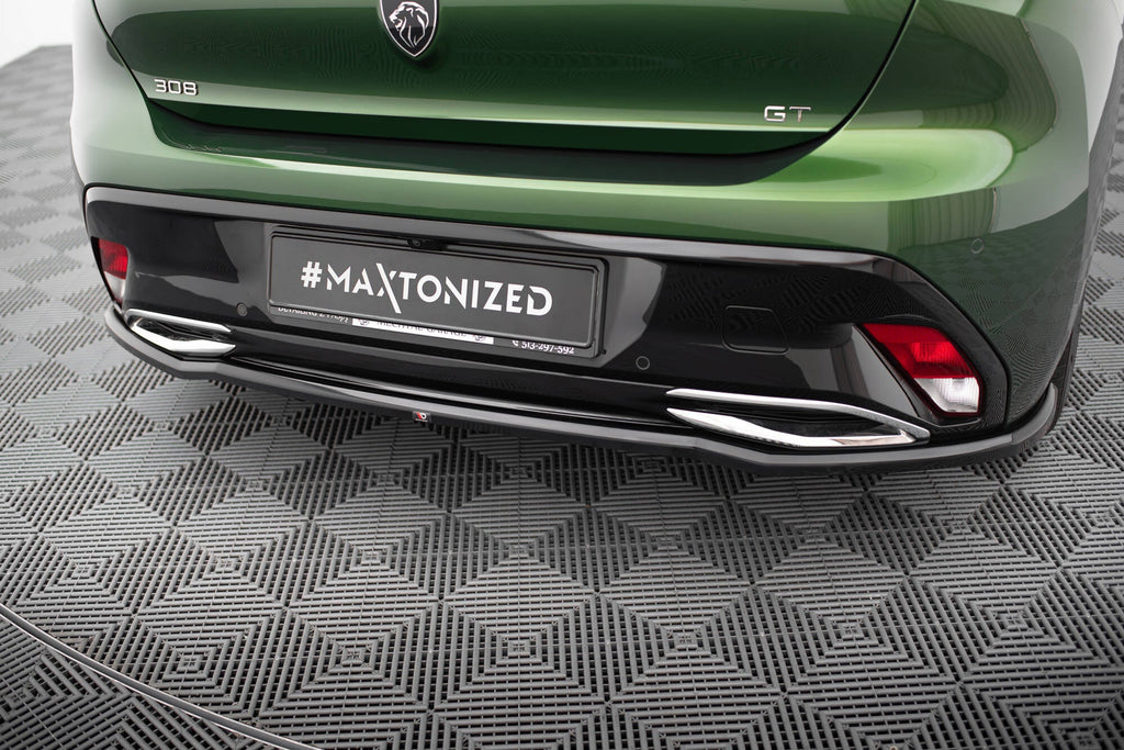 Rear diffuser Peugeot 308 GT Hatchback Mk3 (with vertical fins)