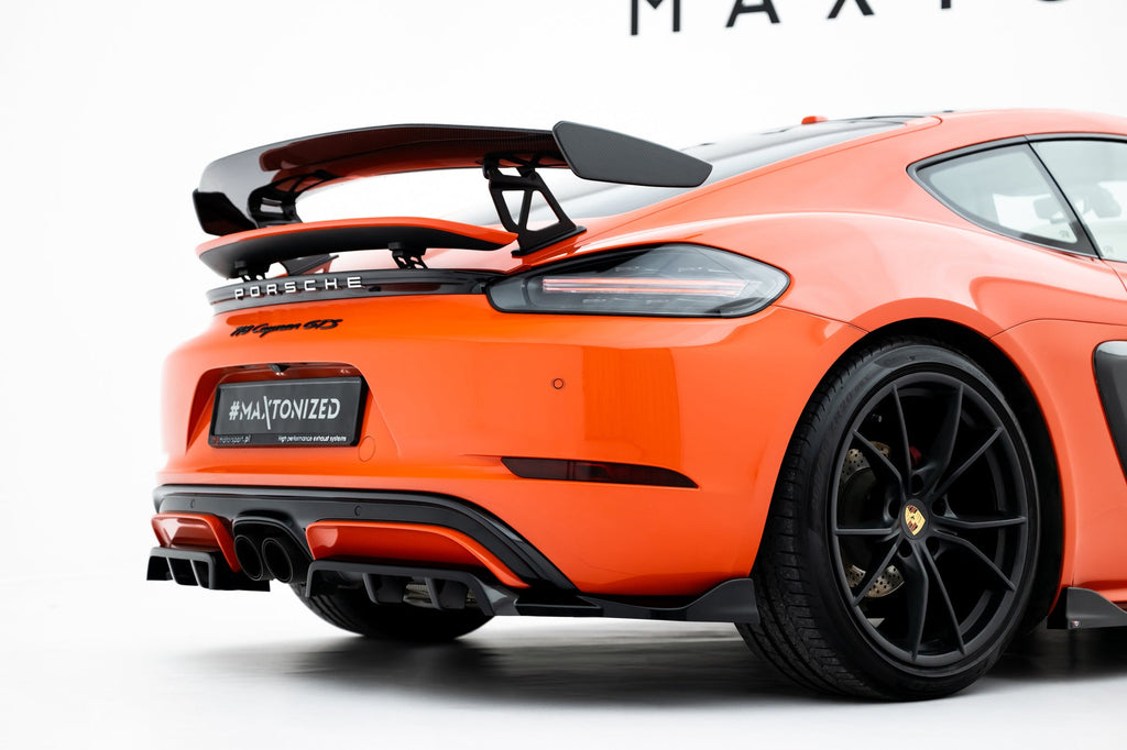 Splitter trasero Porsche 718 Cayman GTS 982c (con barras verticales)