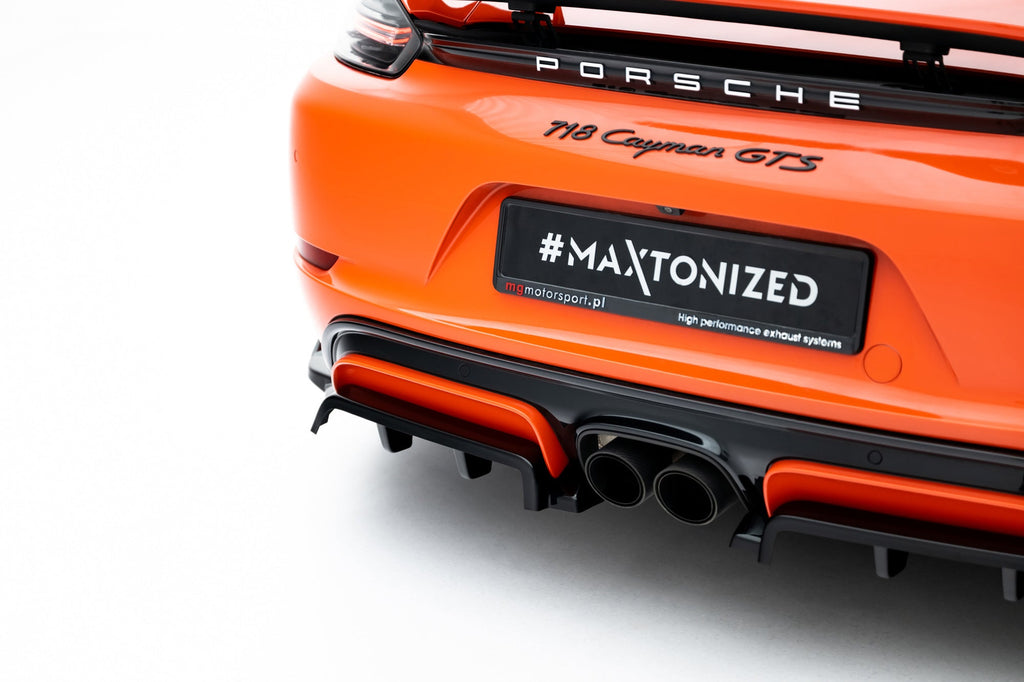 Splitter trasero Porsche 718 Cayman GTS 982c (con barras verticales)
