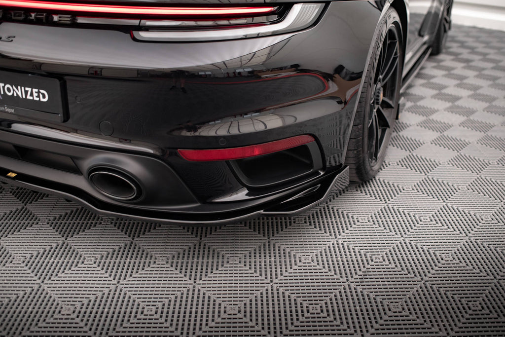 Splitter trasero Porsche 911 Turbo S 992 (con barras verticales)