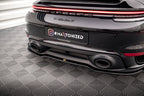 Splitter trasero Porsche 911 Turbo S 992 (con barras verticales)