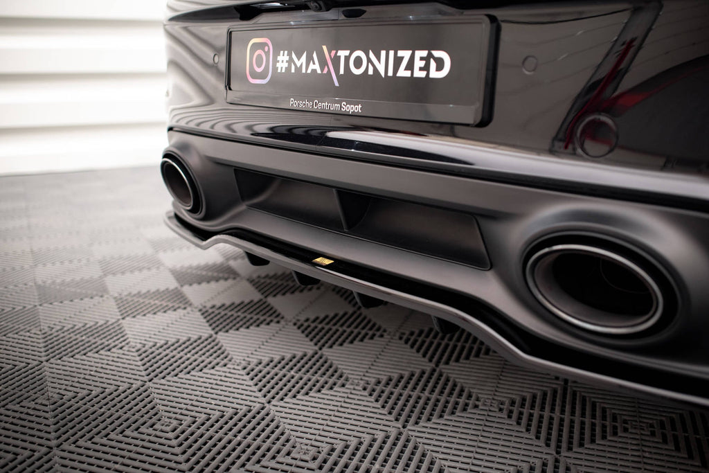 Splitter trasero Porsche 911 Turbo S 992 (con barras verticales)