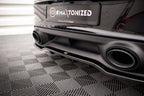 Splitter trasero Porsche 911 Turbo S 992 (con barras verticales)
