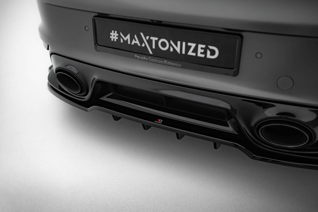 Porsche 911 Turbo S Sport Package 992 Rear Diffuser (with Vertical Fins)