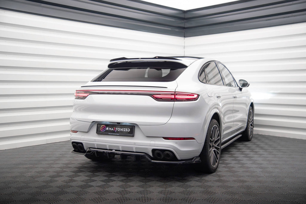 Splitter trasero Porsche Cayenne SUV Coupé Mk3 Facelift (con barras verticales)