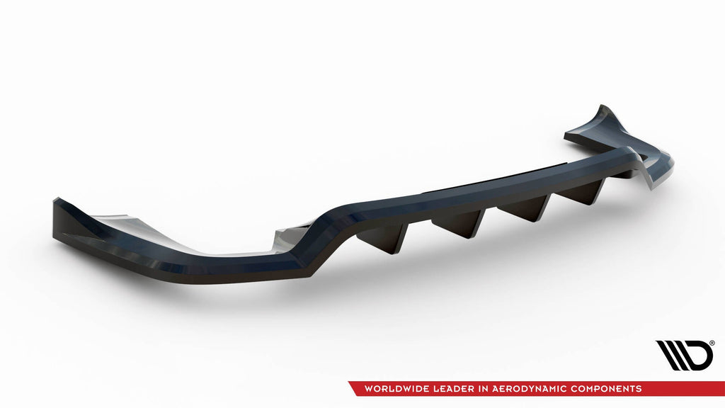 Splitter trasero Porsche Cayenne Mk2 Facelift (con barras verticales)