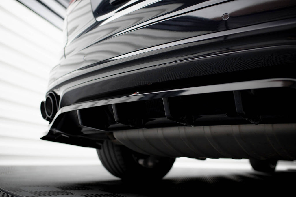 Splitter trasero Porsche Cayenne Mk2 Facelift (con barras verticales)