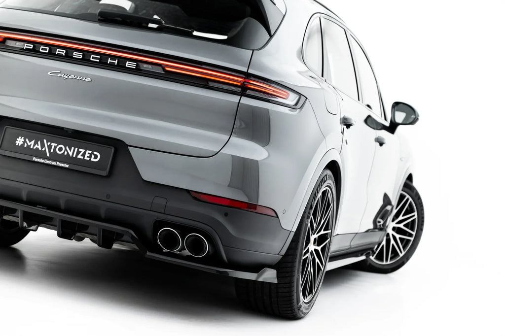 Splitter trasero Porsche Cayenne SUV Coupé Mk3 Facelift (con barras verticales)