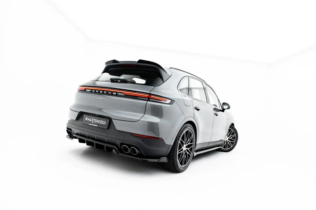Splitter trasero Porsche Cayenne SUV Coupé Mk3 Facelift (con barras verticales)