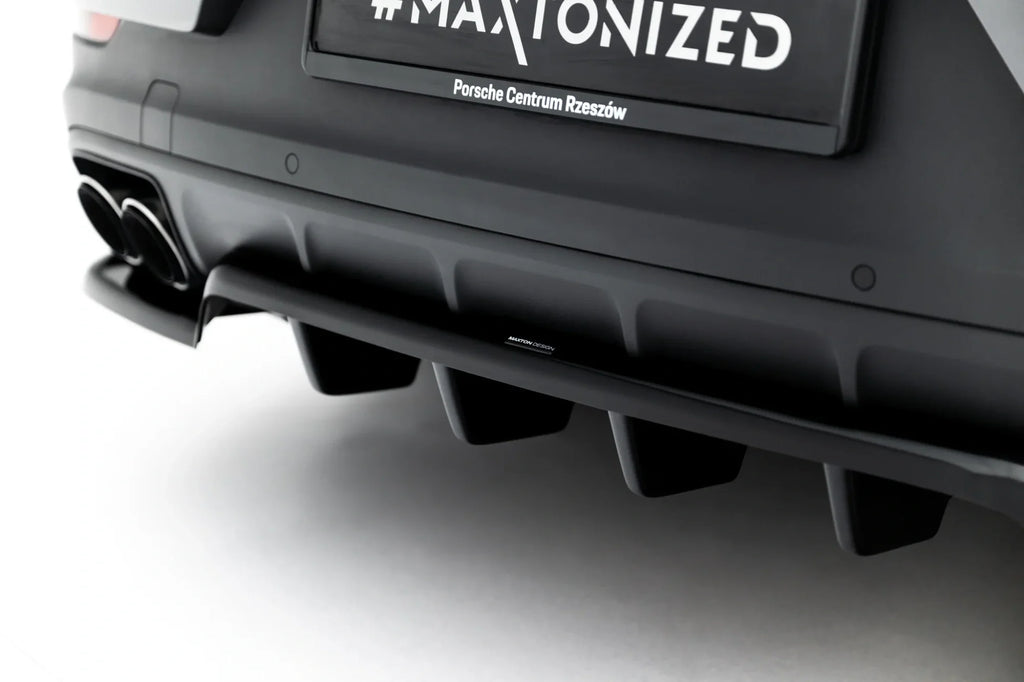 Splitter trasero Porsche Cayenne SUV Coupé Mk3 Facelift (con barras verticales)