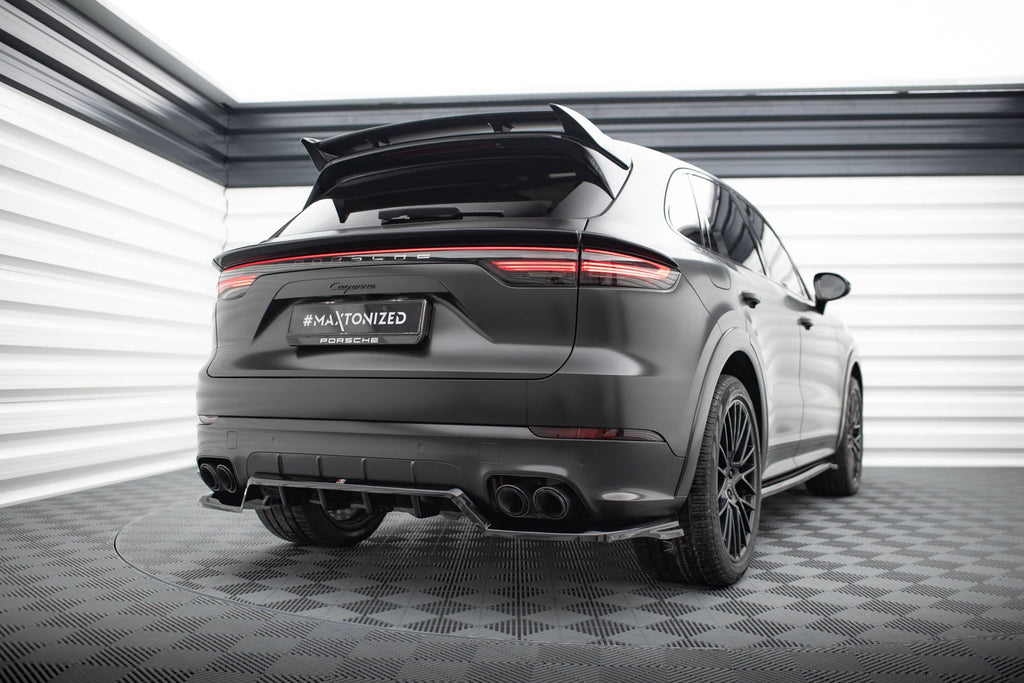 Rear diffuser Porsche Cayenne Sport Design Mk3 (with vertical fins)