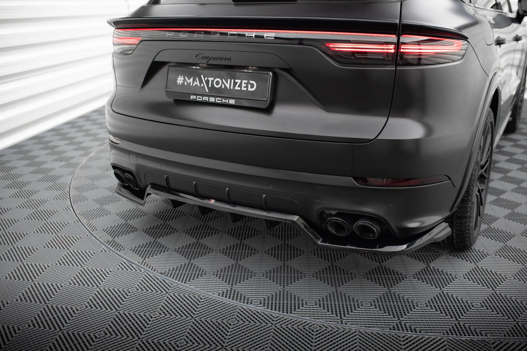 Rear diffuser Porsche Cayenne Sport Design Mk3 (with vertical fins)