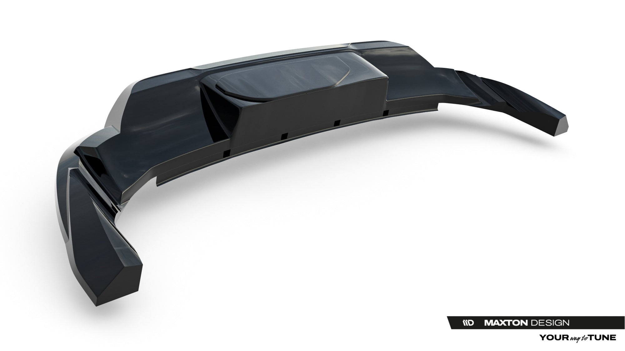 Splitter trasero Porsche Macan EV Mk1 (con barras verticales)