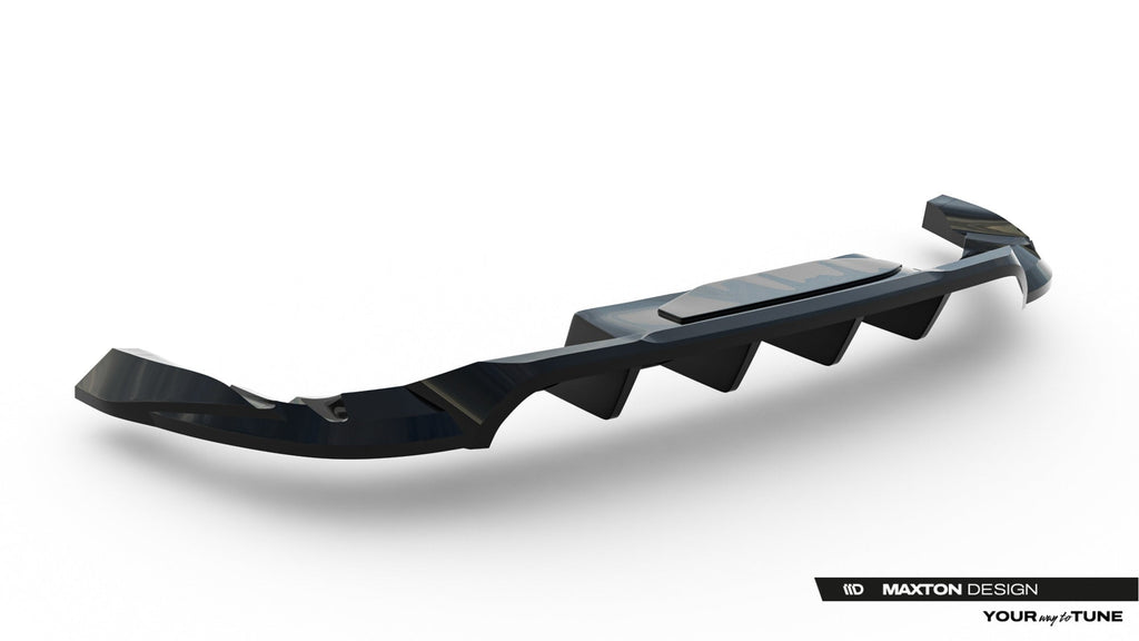 Splitter trasero Porsche Macan EV Mk1 (con barras verticales)
