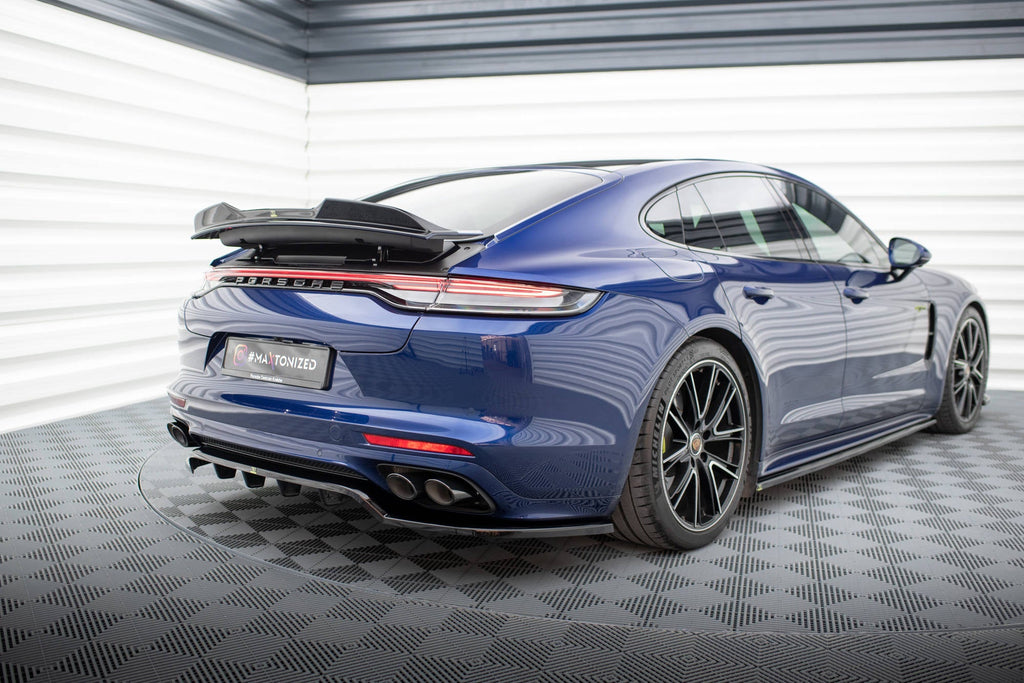 Splitter trasero Porsche Panamera E-Hybrid 971 Facelift (con barras verticales)