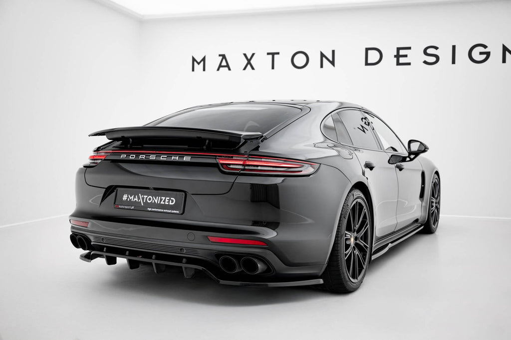 Splitter trasero Porsche Panamera Turbo S E-Hybrid, E-Hybrid, 4S 971 (con barras verticales)