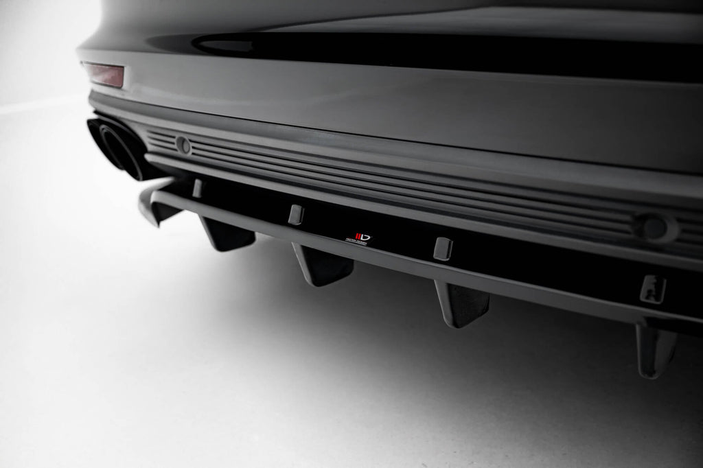 Splitter trasero Porsche Panamera Turbo S E-Hybrid, E-Hybrid, 4S 971 (con barras verticales)