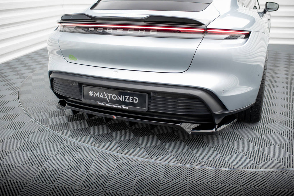 Rear Splitter Porsche Taycan, Taycan 4, Taycan 4S, Taycan GTS Mk1 (with vertical bars)