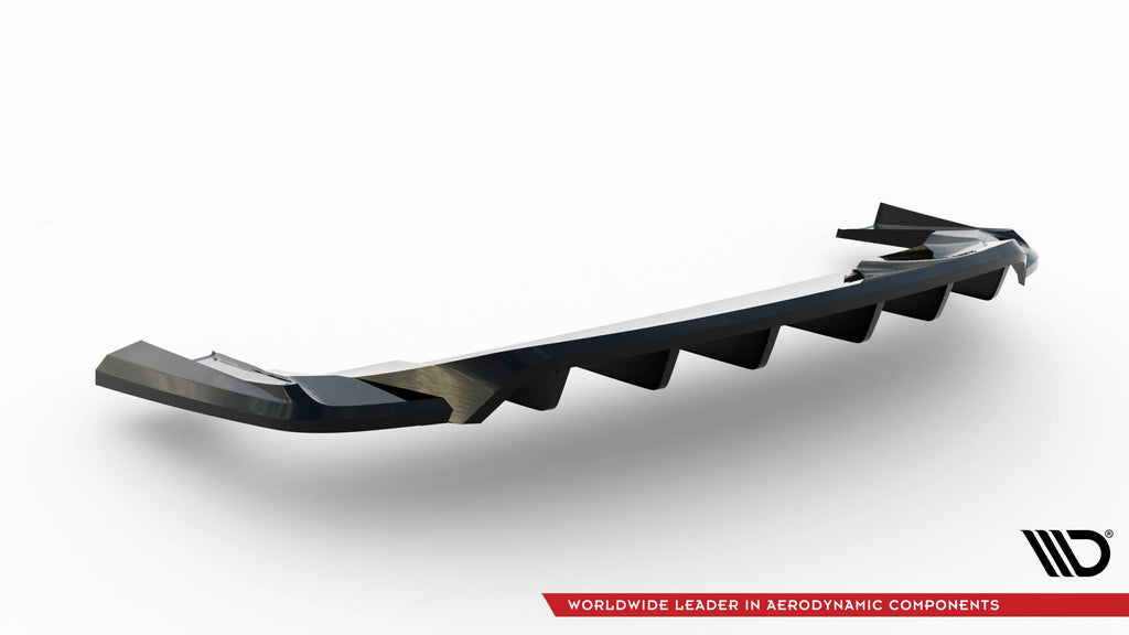 Rear Splitter Porsche Taycan, Taycan 4, Taycan 4S, Taycan GTS Mk1 (with vertical bars)