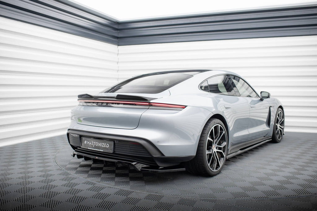 Rear Splitter Porsche Taycan, Taycan 4, Taycan 4S, Taycan GTS Mk1 (with vertical bars)