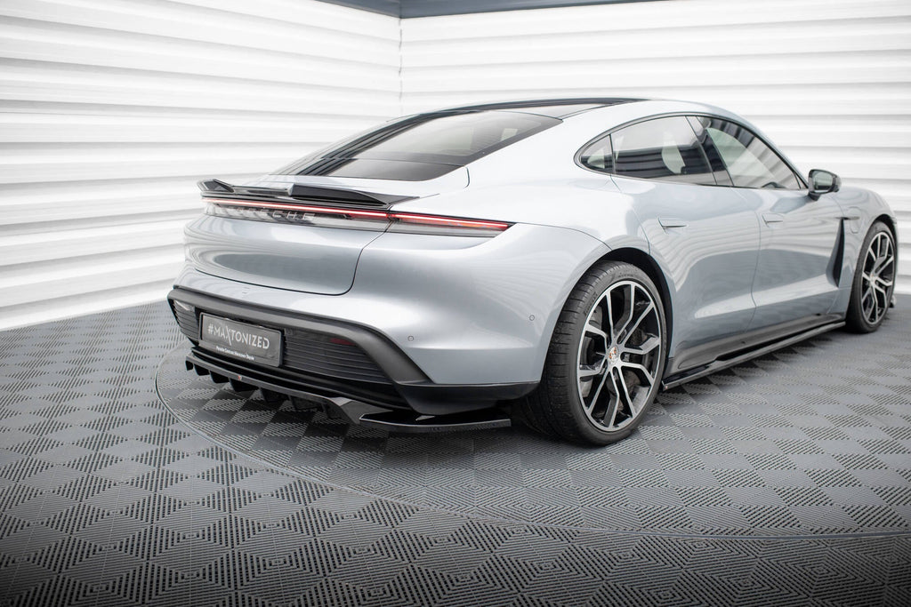 Rear Splitter Porsche Taycan, Taycan 4, Taycan 4S, Taycan GTS Mk1 (with vertical bars)
