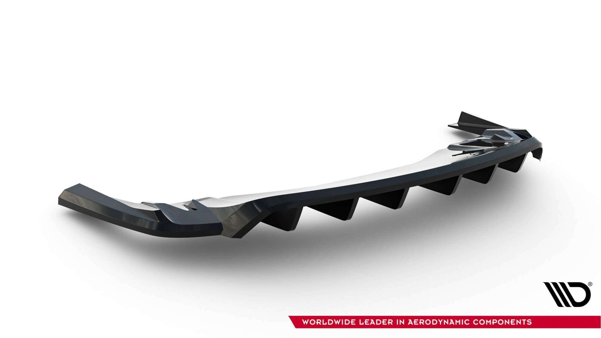 Splitter trasero Porsche Taycan Turbo S Mk1 (con barras verticales)