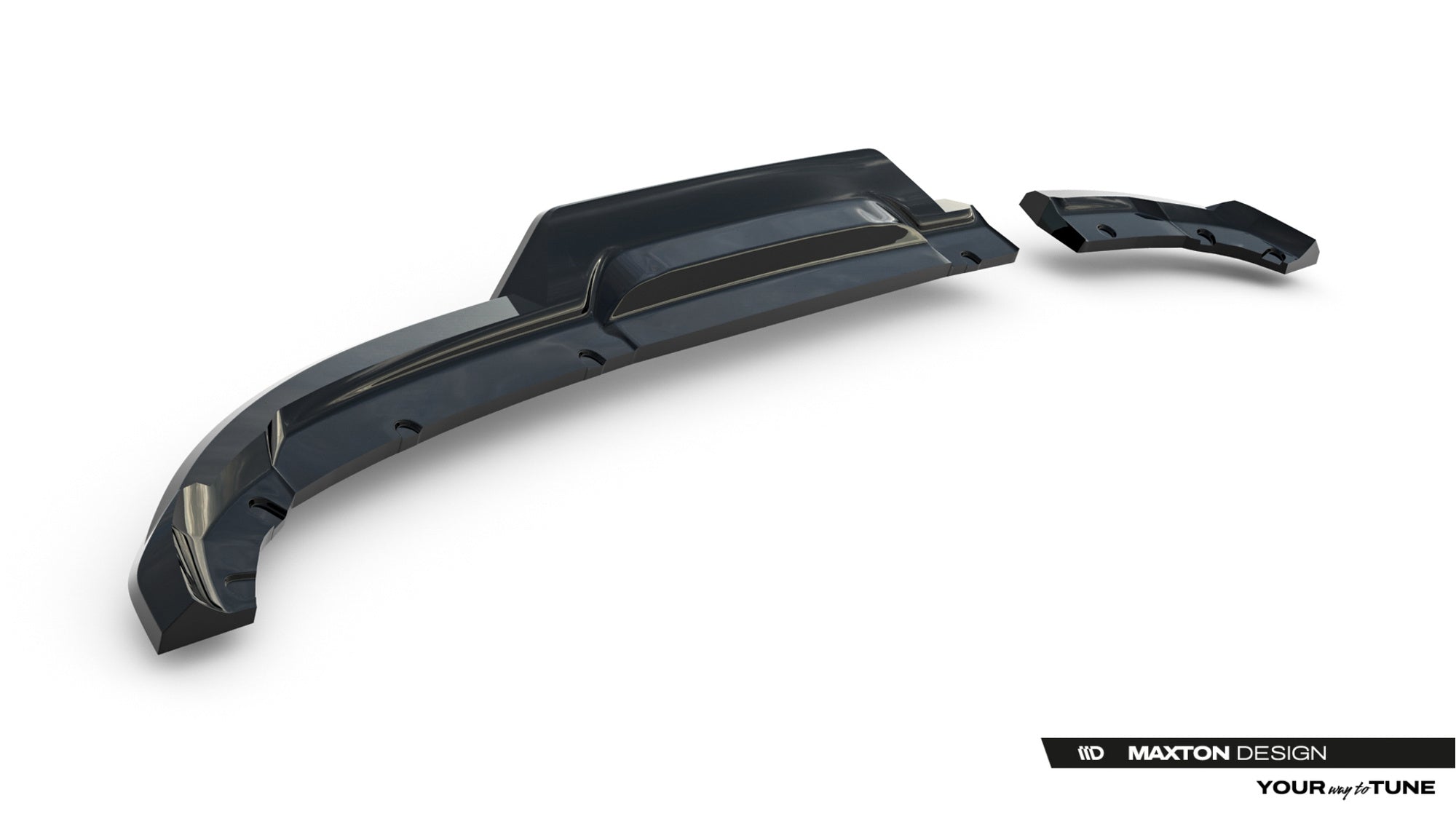 Splitter trasero Renault Clio Mk5 Facelift (con barras verticales)