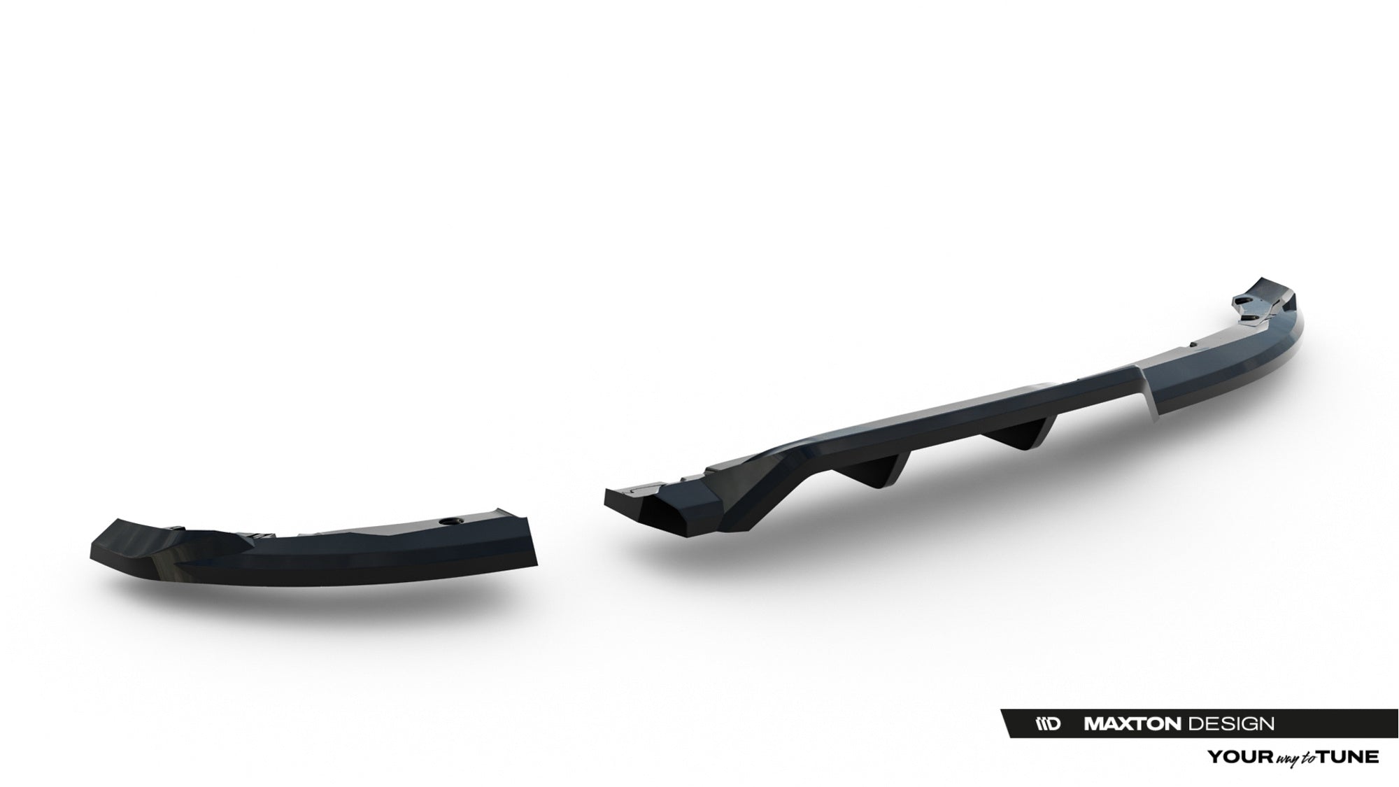 Splitter trasero Renault Clio Mk5 Facelift (con barras verticales)