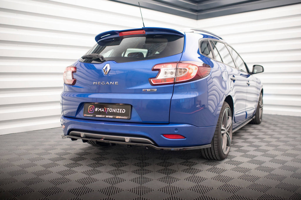 Splitter trasero Renault Mégane GT Line Grandtour Mk3 Facelift (con barras verticales)