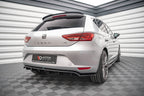 Splitter trasero Seat León Hatchback Mk3 (con barras verticales)