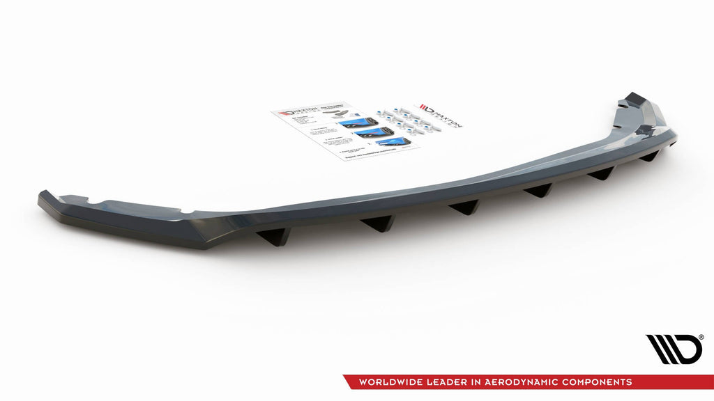 Splitter trasero Seat León Hatchback Mk3 (con barras verticales)