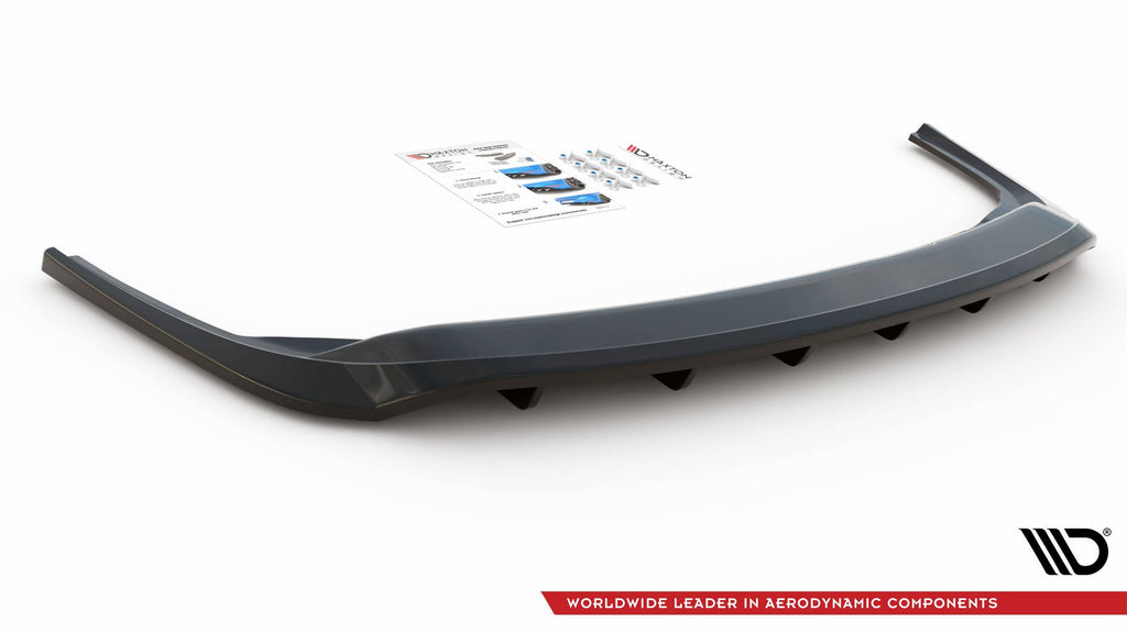 Splitter trasero Skoda Fabia Combi Mk3 Facelift (con barras verticales)