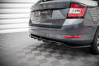 Splitter trasero Skoda Fabia Combi Mk3 Facelift (con barras verticales)